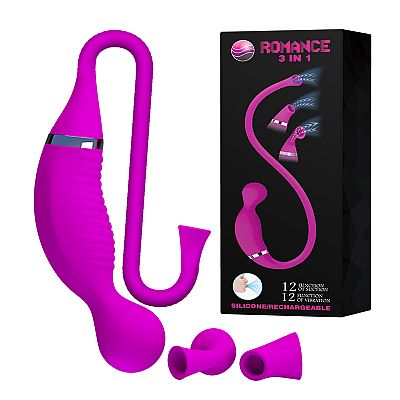 Romance Vibrador 3 em 1 Pretty love