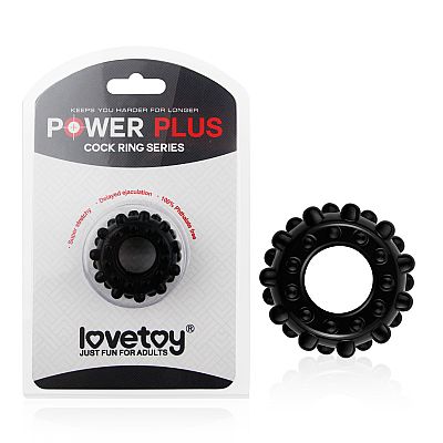 Power Plus Anel Peniano com Relevo - Preto - Lovetoy