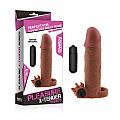 Pleasure X-Tender Series - Capa Peniana Extensora com Vibro - Marrom... Pleasure X-Tender Series - Capa Peniana Extensora com Vibro - Marrom...