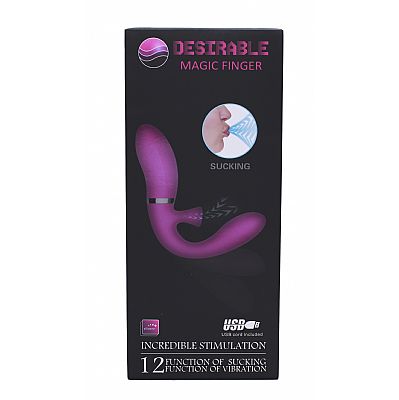 Vibrador  Pretty Love Desirable Magic Finger - Função Sucção - 12...