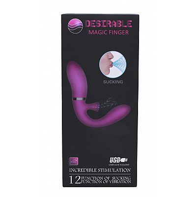 Vibrador de ponto G e clitóris - Desirable Magic Finger - Função...