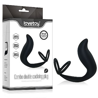 Plug para próstata, Silicone com Anel Peniano - Lovetoy