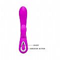 Vibrador Recarregável Honey em Puro Silicone - Pretty Love - 10...