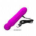 Vibrador de Ponto G - Abraham - Puro Silicone com Dupla Rotação -...