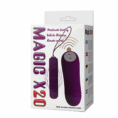 Vibrador Wireless Controle Remoto de 20 Vibrações - Pretty Love -...